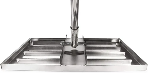 Miniatura 3 de Varomorus Herramienta de nivel de césped de acero inoxidable con mango para campo de golf de césped (18 pulgadas)