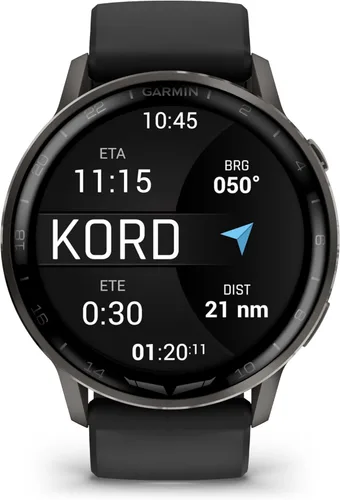 Miniatura 4 de Garmin D2™ Air X15, reloj inteligente de aviador versátil con GPS, linterna LED, características de salud y fitness, clima de aviación, Pizarra