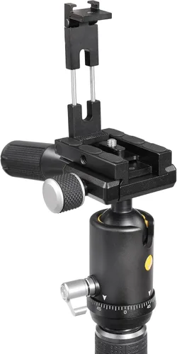Miniatura 11 de Vanguard VEO3T204ABP Trípode de viaje de aluminio con cabeza de bola, mango extraíble y zapata rápida con soporte integrado para teléfono inteligente