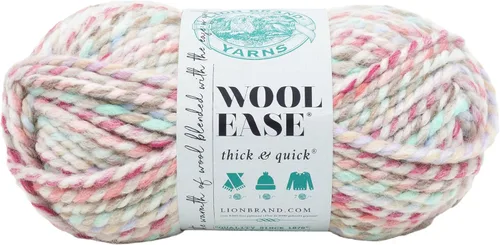 Miniatura 165 de Lion Brand Yarn - Ovillo de lana Wool-Ease Thick & Quick color fuerza aérea