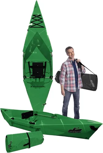 Miniatura 11 de Tucktec Kayak plegable PRO de 10 pies – Kayak plegable de tamaño completo – Kayak portátil para adultos – Fabricado en Estados Unidos