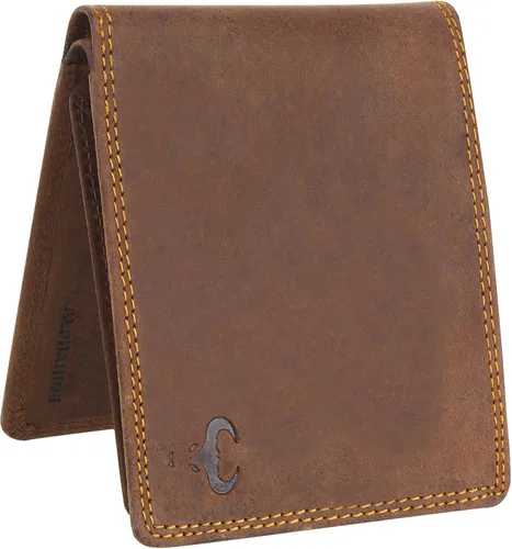 Miniatura 9 de Carteras para hombre, cuero genuino para hombre, billetera con bloqueo RFID, cartera de bolsillo frontal, billetera delgada billetera, monedero