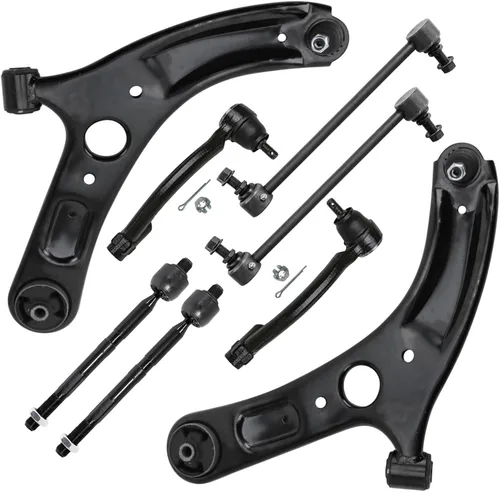 Miniatura 129 de Detroit Axle - Kit de brazos de control de extremo delantero de 8 piezas para Dodge Dakota 00-04, Durango 00-03, 4 brazos de control superior e