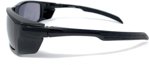 Miniatura 3 de The Tempe - Lentes de sol bifocales unisex para lectura de luz deportiva y envolvente, ANSI Z87.1 Negro brillante con lente ahumada
