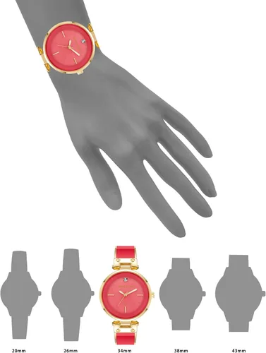 Miniatura 4 de Anne Klein AK1414 - Reloj de pulsera con esfera de diamantes auténticos para mujer