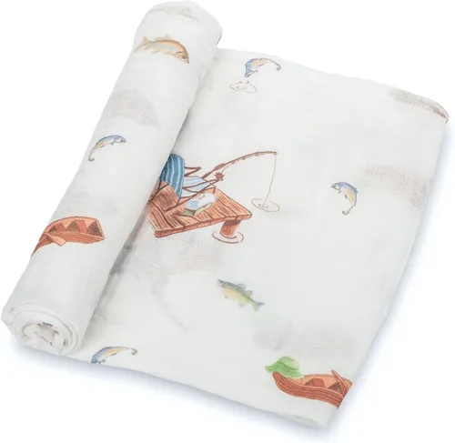 Miniatura 20 de LollyBanks Manta para envolver al bebé, manta de muselina 100% algodón para niños y niñas, grande de 47 x 47 pulgadas, mantas suaves y transpirables