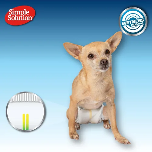 Miniatura 7 de Simple Solution Envolturas desechables para macho, bandas absorbentes a prueba de fugas para el vientre para perros, ayuda para la incontinencia
