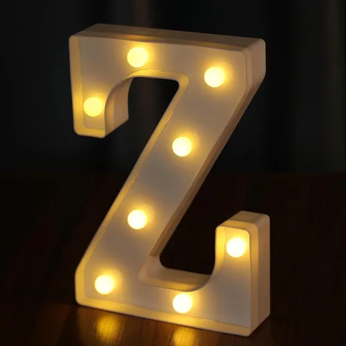 Miniatura 44 de Letras Iluminadas, Luces de Letras LED 26 del Alfabeto, Letra Iluminada Decorativa, Letras de Marquesina LED que Funcionan con Pilas para Fiesta
