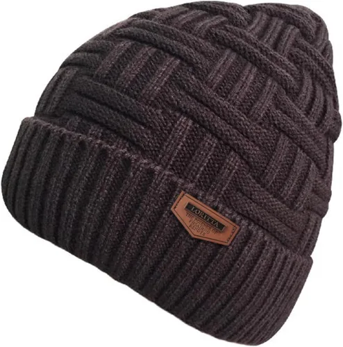 Miniatura 92 de Loritta Gorro de invierno cálido de punto grueso y holgado para hombre