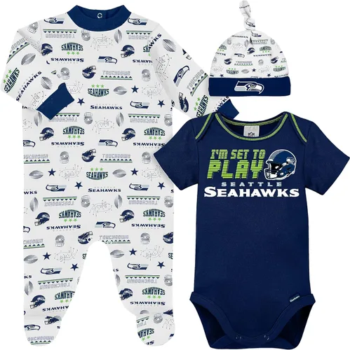 Miniatura 5 de Gerber Conjunto de regalo unisex para bebé con pies de equipo de la NFL para dormir y jugar