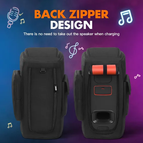 Miniatura 7 de Funda para altavoz compatible con JBL PartyBox 120/PartyBox 110, funda protectora a prueba de polvo con parte inferior abierta (sin velcro)