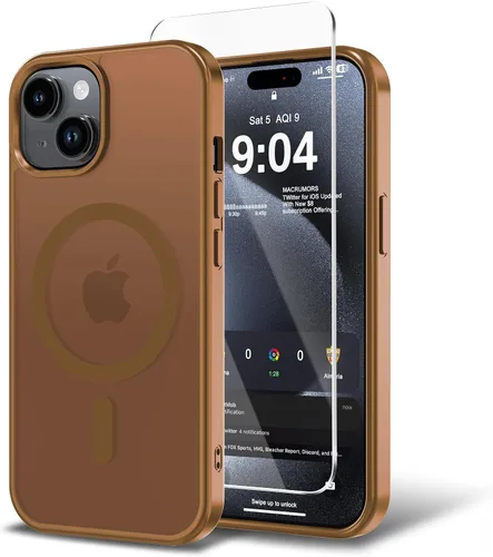Miniatura 87 de Funda para iPhone 11 con protector de pantalla, compatible con MagSafe, ultra delgada, translúcida, mate, a prueba de golpes, color negro
