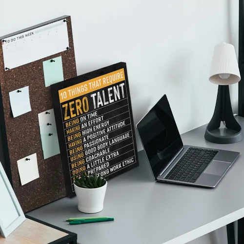 Miniatura 2 de BIWSHA Decoración de oficina, decoración de pared motivacional para oficina, citas inspiradoras, arte de pared para hombres y mujeres, pinturas