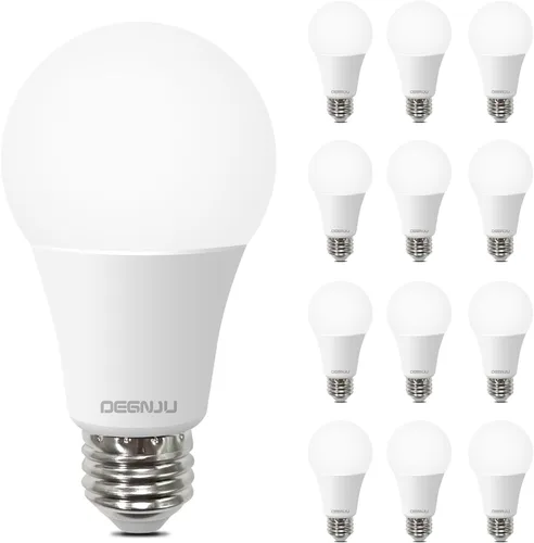 Miniatura 11 de DEGNJU Bombillas LED A19, bombillas LED equivalentes a 60 W, blanco suave 2700 K, 800 lúmenes, base estándar E26, no regulable, bombillas LED