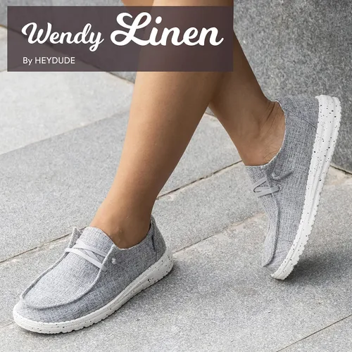 Miniatura 2 de Hey Dude - Mocasines Wendy con agujetas para mujer cómodos y ligeros variedad de tamaños
