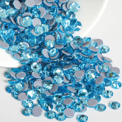 Miniatura 73 de Beadsland Hotfix - 2880 diamantes de imitación de cristal con parte trasera plana para manualidades, ropa, decoraciones de bricolaje, cristal AB