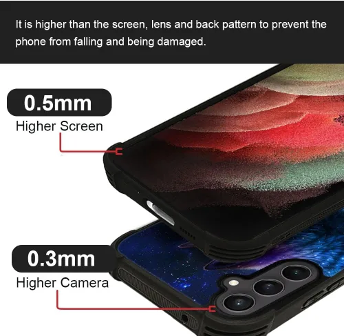 Miniatura 261 de CARLOCA Funda compatible con Samsung Galaxy S22 Ultra, diseño gráfico de Star Howling Wolfs Samsung Galaxy S22 Ultra, diseño gráfico, a prueba