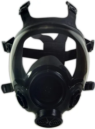 MSA 805408 Advantage 1000 Series Respiradores de cara completa – Tamaño: mediano, Hycar, doble puerto, máscara de gas reutilizable, sin filtros,