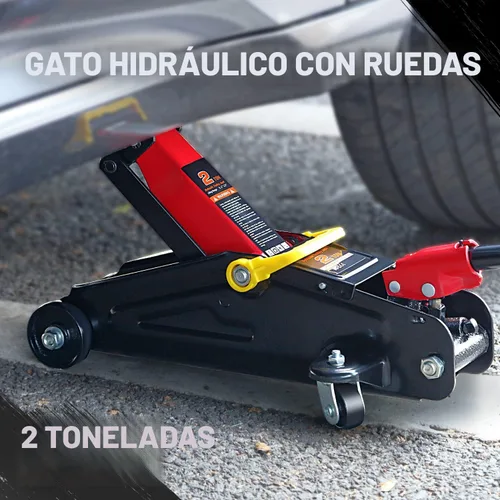 Miniatura 2 de DNA Motoring TOOLS-00234 Gato Hidráulico de Carretilla de Perfil Bajo para Servicio/Piso, Capacidad de 2 Toneladas (4000 libras), Rango de Elevación
