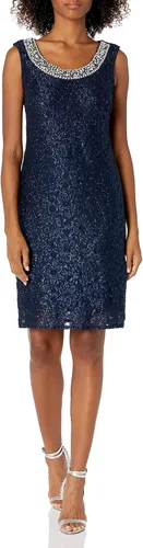 Miniatura 5 de R&M Richards Vestido corto de encaje para madre de la novia con chaqueta para mujer