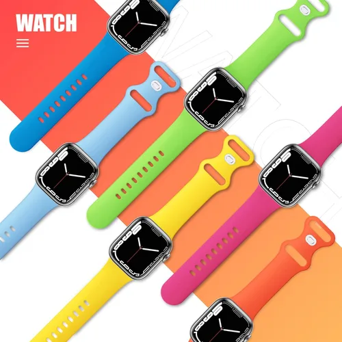 Miniatura 2 de Paquete de 6 correas deportivas compatibles con Apple Watch Band de 1.496 in 1.575 in 1.614 in 1.654 in 1.732 in 1.772 in 1.811 in 1.929 in