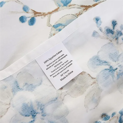 Miniatura 8 de URBONUR Juego de 2 fundas de almohada 100% algodón con estampado floral, fundas de almohada decorativas de tamaño estándar suaves, transpirables