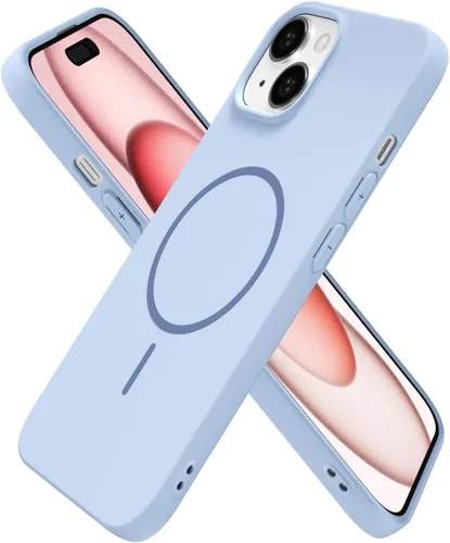 Miniatura 177 de oakxco Funda de silicona Mag Safe para iPhone 17 Pro Max, funda magnética delgada y fina compatible con carga inalámbrica MagSafe, bonita funda Negro