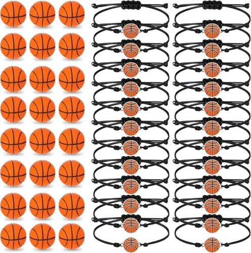 Miniatura 7 de Juego de 48 piezas de suministros de fiesta de fútbol, 24 pulseras inspiradoras de fútbol, 24 mini bolas de espuma antiestrés para deportes, fiesta