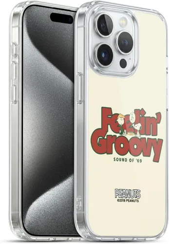 Miniatura 193 de Head Case Designs Funda de gel Woodstock 50th con licencia oficial de Peanuts Snoopy Guitar 1969 [protección de grado militar] compatible con Apple