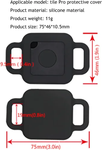 Miniatura 3 de Funda compatible con Tile Pro (2020 y 2018), funda de silicona protectora antiarañazos para Tile Pro (2020 y 2018), accesorio de placa de perro
