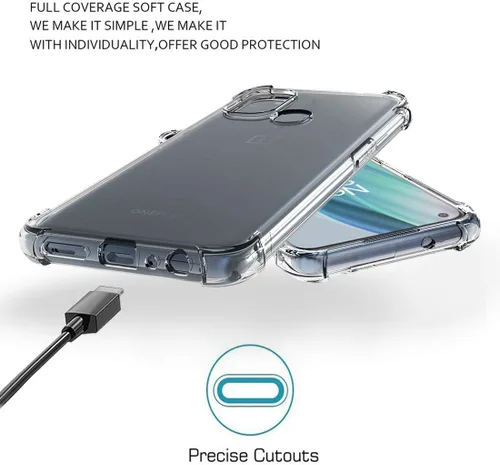 Miniatura 6 de Osophter Funda para Oneplus Nord N10 5G, Oneplus N10 5G Funda transparente con esquinas reforzadas de TPU para Oneplus N10 5G (transparente)