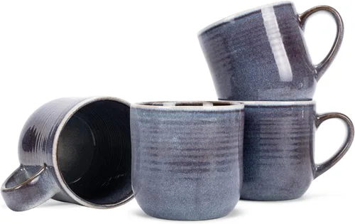 Miniatura 14 de Elanze Designs Taza de café de cerámica con esmalte reactivo brillante de gran tamaño, 500 ml, para uso diario en la cocina, de cerámica de grado