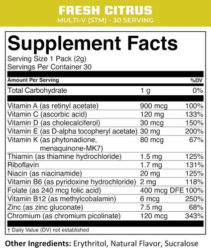 Miniatura 3 de MTN OPS Multi-V, multivitamínico diario para mujeres y hombres con apoyo inmunológico, seguro para niños, paquetes STM sin gluten, variedad