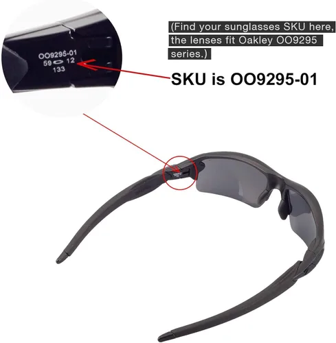 Miniatura 4 de Walleva - Lentes de repuesto para gafas de sol Oakley Flak 2.0, varias opciones disponibles