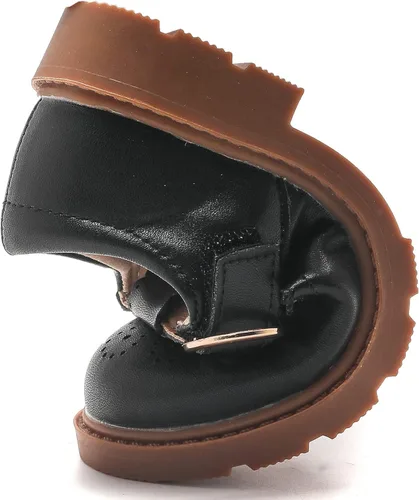 Miniatura 6 de kkdom Mary Jane - Zapatos planos de vestir con correa para niñas, zapatos escolares para bodas, fiestas (niños pequeñosniños grandes)