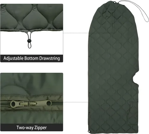 Miniatura 4 de LOOGU Manta Camuflaje Impermeable Aislante Forro de Poncho para Camping al Aire Libre, Senderismo, Caza, Supervivencia, Mochileros, Picnic