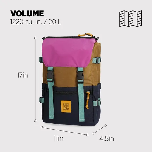 Miniatura 42 de Topo Designs Rover Pack Clásico, asfalto/negro, Tamaño único, Rover Pack Clásico