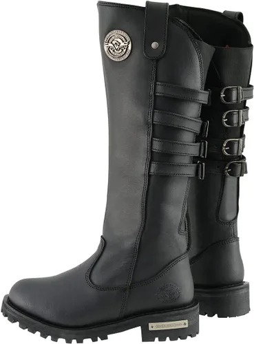 Miniatura 4 de Milwaukee Leather Botas de Motociclista de Cuero para Mujer de Rodilla a Altura de la Pierna Colección Premium MBL