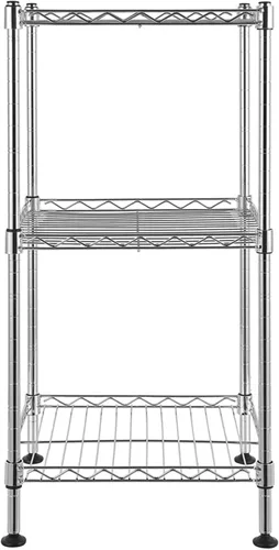 Miniatura 4 de Estante de estantería de alambre de 3 niveles, organizador de estante de metal para almacenamiento de cocina doméstica