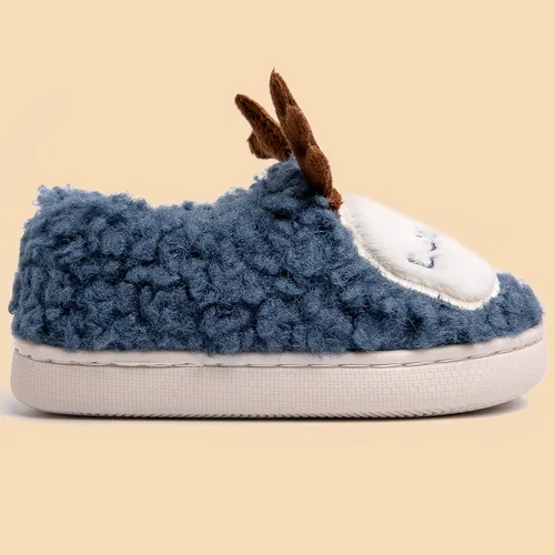 Miniatura 3 de Pantuflas de peluche de suela antideslizante ideales para el invierno, disponibles en diferentes colores y modelos de animalitos, para niños y niñas