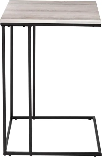 Miniatura 5 de Honey-Can-Do Mesa auxiliar cuadrada C, natural TBL-09252 negro