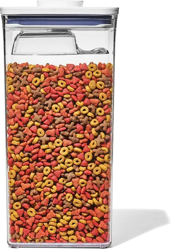 Miniatura 14 de OXO Good Grips Recipiente POP para mascotas – 2.6 L/2.8 Qt Ideal para hasta 3 libras de comida para perros o 2 libras de comida para gatos Blanco