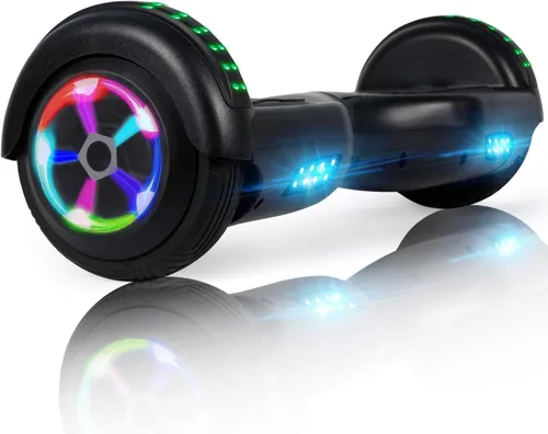 LIEAGLE Hoverboard - Patineta autoequilibrante de 16.5 cm, 6.5 pulgadas, con ruedas Bluetooth, luces LED, para niños y adultos