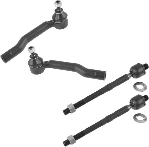 Miniatura 187 de TRQ Juego de barras de acoplamiento delanteras interiores y exteriores de 4 piezas compatible con Jeep Cherokee 1991-2001 y Comanche 91-92