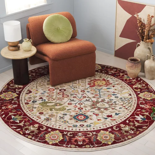 Miniatura 34 de SAFAVIEH Kashan Collection - Alfombra de área de 2 x 3 pies, color beige y gris pardo, diseño oriental tradicional, no desprende pelusa y de fácil