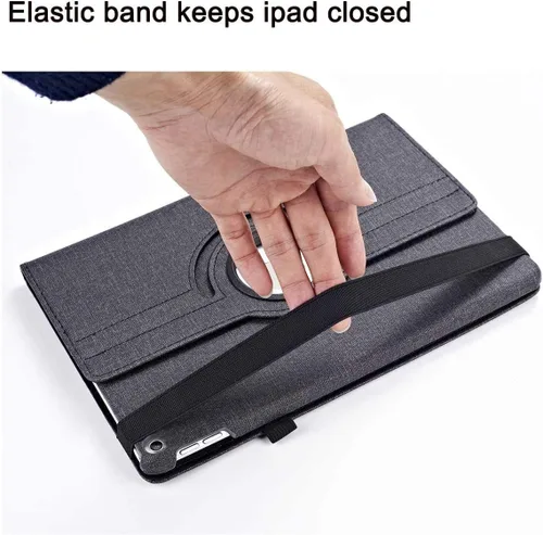 Miniatura 6 de Funda giratoria para iPad de 9ª generación 2021 / iPad de 8ª generación 2020 / iPad de 7ª generación 10.2" 2019, funda tipo folio con soporte Rojo 01