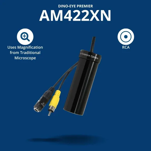 Miniatura 2 de Dino-Lite Cámara ocular RCA AM422XN - Resolución de 640 x 480, uso para microscopio tradicional, no necesita software, se conecta directamente a una