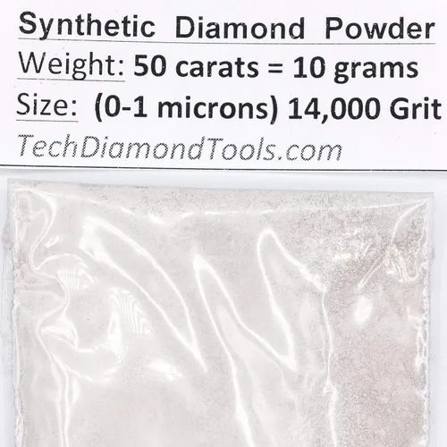 Miniatura 41 de TechDiamondTools Polvo de diamante para pulir vidrio, cuarzo, mármol, piedra, piedra, parabrisas, travertino, grano 14,000, grano 14,000, 0-1