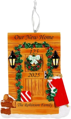 Miniatura 10 de Adorno 2025 de Our First Home – Recuerdo personalizado de Navidad de casa nueva – Regalo personalizado para el primer hogar para propietarios