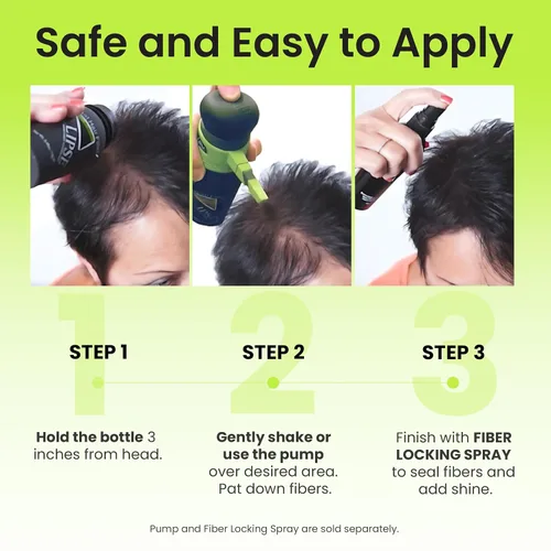 Miniatura 9 de ECLIPSE - Fibras de cabello negras para adelgazar el cabello para mujeres y hombres para ocultar la pérdida de cabello en 15 segundos, 100% fibras